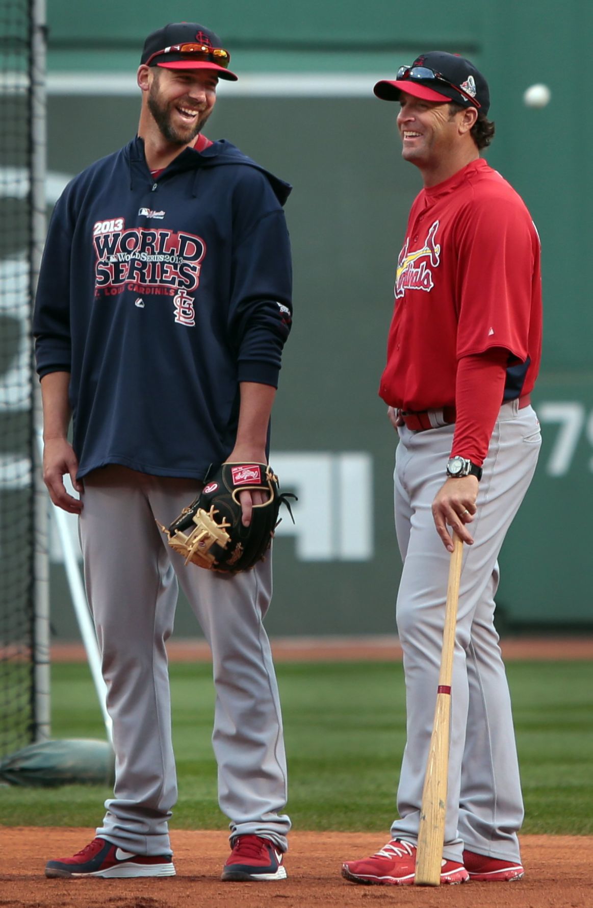 2013: World Series workout at Fenway Park